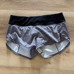 lululemon gray high rise 2.4” speed ups